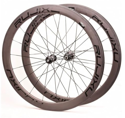 LSRRYD Carbon Rennräder Laufradsatz 700c Clincher V-Brems Vorder- Und Hinterräder 50mm Fahrradfelgen Schnellspanner-Radsatz 8/9/10/11-Gang-Kassette Carbon Lagernaben