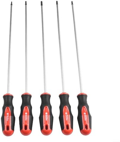 Essential Home Tool Lot de 5 outils extra longs pour tournevis Torx avec magnétisme
