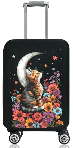 Chostky Funda para maleta, funda para equipaje lavable y elástica, funda para maleta de viaje probada, protectores de maleta personalizados para funda de protección de equipaje, color, L(26-28 Zoll)