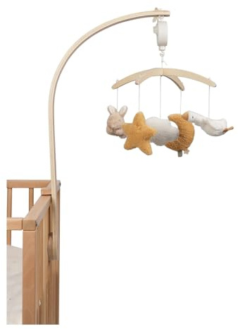 Little Dutch Mobile Musik Spieluhr mit Holz Halterung für Babybett - Newborn Naturals