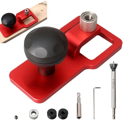 Renchey Guía de Taladrado Vertical - Localizador para Taladrar Agujeros Rectos Precisos,Accesorio Para Taladro En Carpintería Y Bricolaje De Muebles Gabinetes Y Mejoras Del Hogar