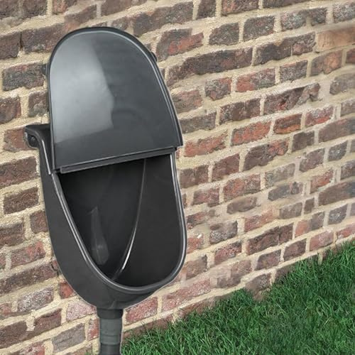 Urinoir d'extérieur – Séparateur d'urine mural pour camping-cars et maison – Solution de toilette inodore avec couvercle pour garçons et hommes – Idéal pour une utilisation en dortoir et en camping