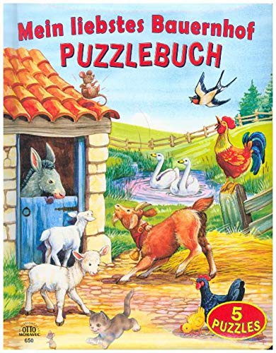 Mein liebstes Bauernhof Puzzlebuch: 5 Puzzles