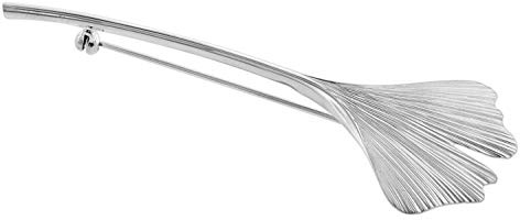 trendor Brosche Ginkgoblatt Silber 925 75725 | zauberhaftes Schmuckstück aus Sterlingsilber für Damen, Accessoire für Frauen, elegante Geschenkidee,
