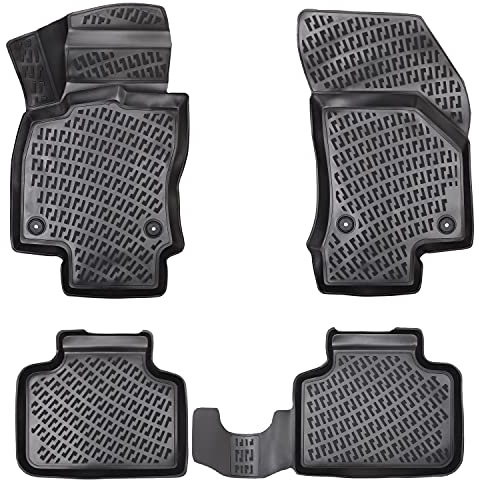Design 3D Gummimatten Set für Volvo C30 Baujahr 2006-2013 | Extra hoher 5cm Rand