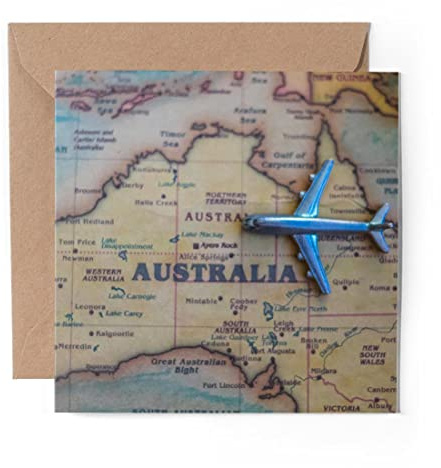 1 x Grußkarte (Foto-Einsatz) – Australien Reise Gap Year Holiday – blanko Geburtstagsfeier Jahrestag #21168