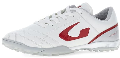 GEMS TFM01-0309 Scarpa TORNEO X Unisex, Bianco/Grigio/Rosso EU 44