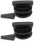 Create idea 2 juegos de clip de repuesto para perilla de cubierta triangular de advertencia 1J0867467 3C9867467 1J0867468 3C9867468 compatible con Touran compatible con Bora Plastic Black