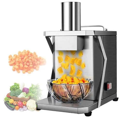 Cortadora De Verduras Comercial, Cortadora Eléctrica Profesional, Con Cuchillas De 6, 8, 10, 12, 15 Mm, Salida 75 Kg/h, Para Patatas Zanahorias Pepino Pitaya