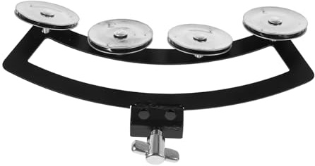 BIUDECO Partyglocke Trommel Handglocke aus Aluminiumlegierung und Abs mit Glatten Runden Kanten und Hellem Klang für Musikalische Unterhaltung und Spiele