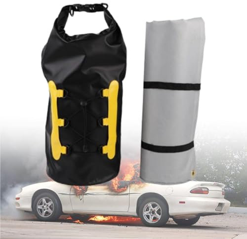LFfwynog Manta ignífuga para automóviles, Mantas para soldar, fácil de Instalar, Resistente, ignífuga, fácil Aislamiento del oxígeno, Resistente a la abrasión, 550-1100 Grados Celsius,6 * 9M