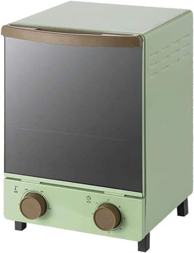 LABLADUO Horno Tostador Eléctrico, Mini Horno Vertical Retro de 12 litros, Tubo de calefacción de Cuarzo, Espejo de sincronización, Puerta de Vidrio, Mini hornos