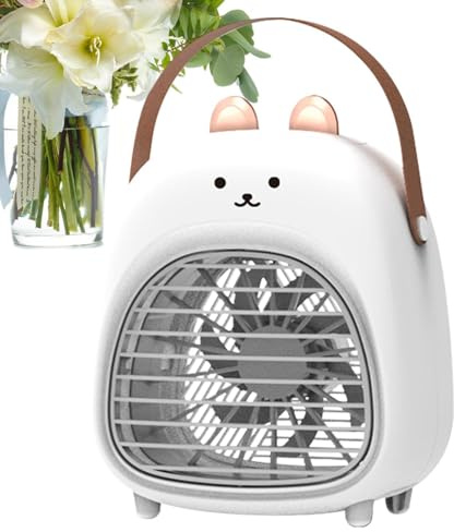 Ventilateur de brume portable, ventilateur de brincas USB, ventilateur de refroidissement personnel USB portable - Refroidisseur rechargeable silencieux avec 2 modes de pulvérisation, souffleur