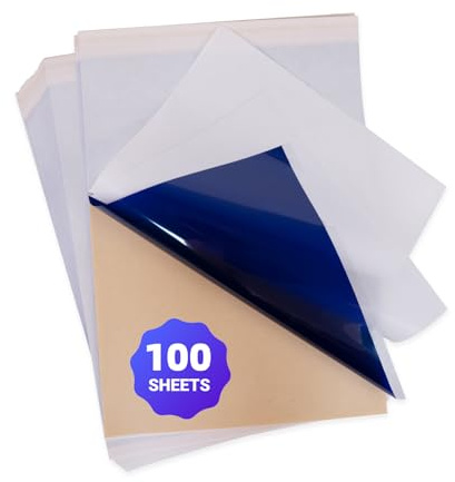 ORGSTA 100 Blatt Tattoo Schablonenpapier mit S008 Drucker | A4 Größe Tattoo Transferpapier für Tätowierung Kompatibel