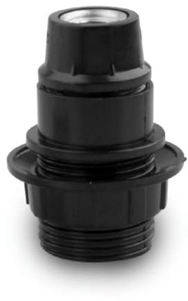 Zarivy Douille E-14 2 A, filetage noir, idéale pour le montage de lampes intérieures et extérieures, compatible avec les ampoules standard.