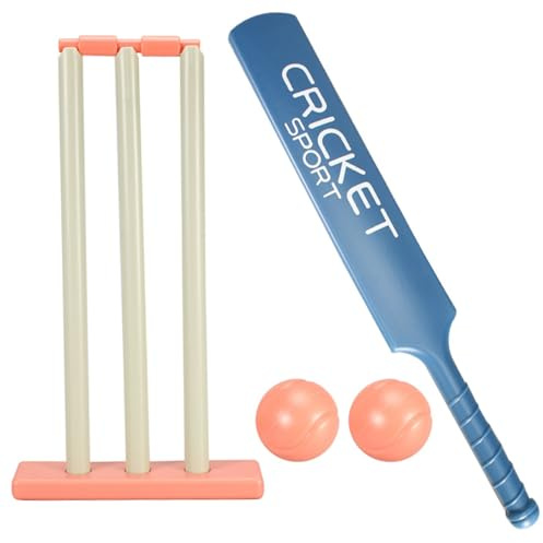 Yeory Set da Cricket per Bambini, Cricket di avviamento, Kit con Mazza ABS, Set di Cortile, Regalo di Pipistrello per Bambini