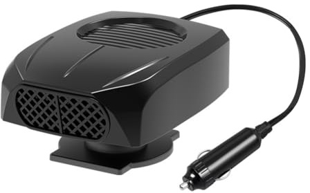 Fangxuee Riscaldatore di Auto da 12V Riscaldatore Elettrico Demister Portatile Defroster Riscaldamento Ventilatore da 120w Paradone per Defoggetto