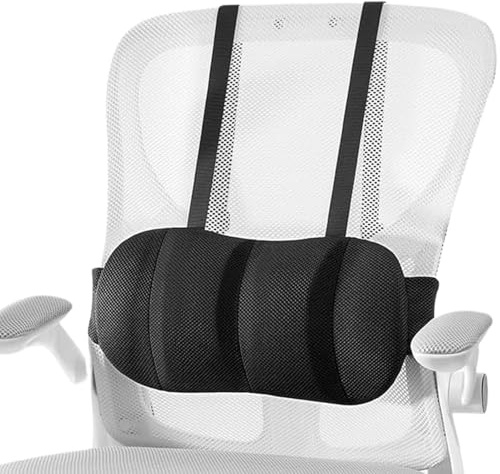Yjkedfh Cojín lumbar – Soporte lumbar ajustable – Cojín ortopédico para silla de oficina – para silla de oficina en casa, silla de coche, silla de ruedas, silla de relax