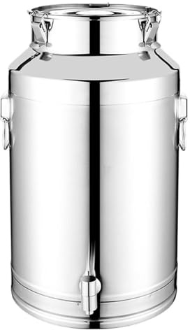Bidon De Lait Épais Avec Robinet Bidon Inox Pour Huile d Olive Transport De Lait De Ferme De Baratte,capacity-48Liters