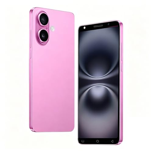 LilCost Cheap Mobile Phone,5.0 Inch HD Screen, Android 10.0, 2GB RAM 16GB ROM, MTK6580, Dual Nano SIM + 128GB Expandable, 3500mAh Battery, Face Unlock, Type-C Charging Phone (Pink)