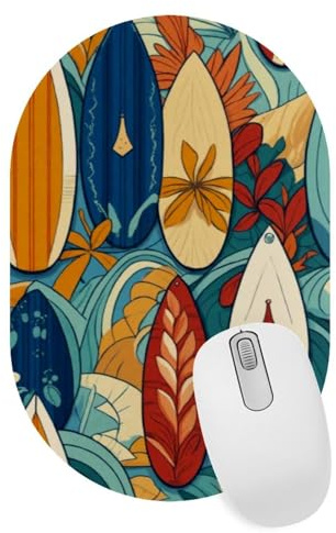 Alfombrilla de mouse de escritorio para tabla de surf, ligera, antideslizante, de 11 x 7.1 pulgadas, para el hogar, la escuela y la oficina