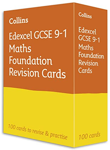 Edexcel GCSE 9-1 Maths Foundation Revision Cards: Ideal for the 2027 and 2028 exams (Collins GCSE Grade 9-1 Revision)