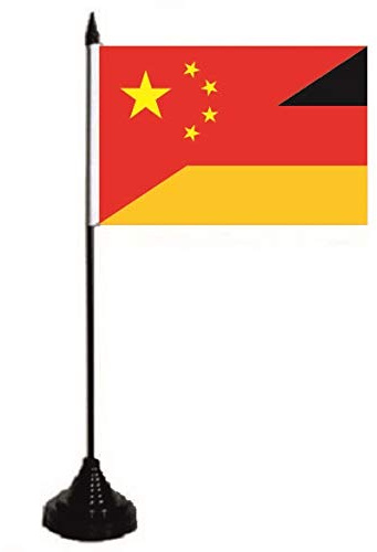 Tischflagge China-Deutschland Fahne Flagge Tischfahne 10 x 15 cm