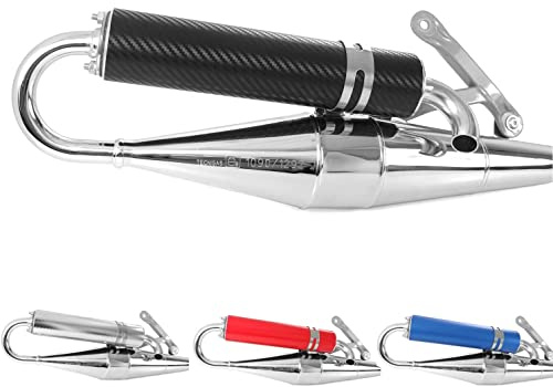 Tecnigas Q-Tre, Sportauspuff kompatibel mit TPH NRG ZIP Liberty kompatibel mit SR 50 kompatibel mit Runner (2 Takt / 50ccm) (Carbon)