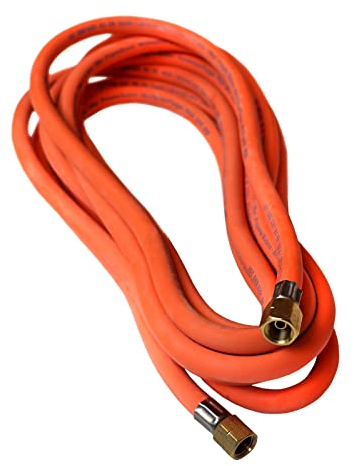 Gasschlauch Camping Grill Propan- und Butan-Gas 5m lang 10Bar 1/4LH