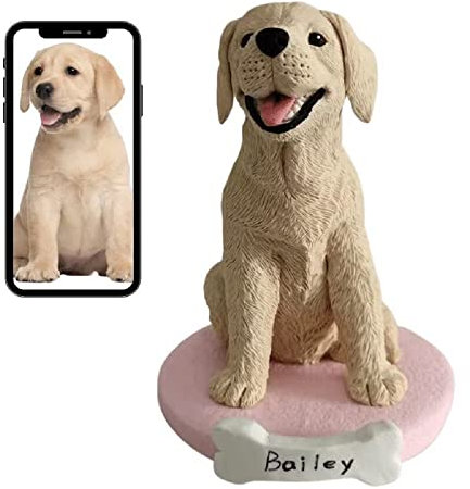 Individuelle Wackelkopf-Figur für Hunde- und Katzenliebhaber, individuelle Skulptur, Tierstatue, Gedenkgeschenk für Haustierbesitzer