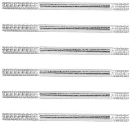 Perno Prisionero Doble del Extremo, Artículo Doble del Acero de Carbono del Perno Prisionero 30pcs M6 del Extremo para la Máquina del Jardín (M6*90)