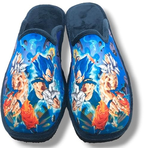 HECHO EN ESPAÑA Zapatillas de Estar por Casa - Pantuflas de Hombre - Calzado Destalonado - Calzado Ligero - Zapatillas Originales - Zapatillas Perfectas para Regalar (LUCHA DE TITANES, numeric_38)