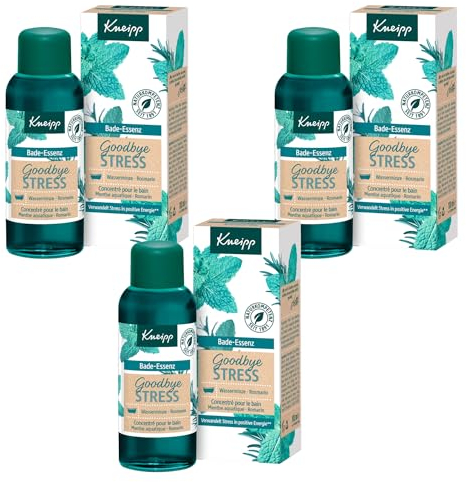 Kneipp Goodbye Stress - Aceite esencial de baño (100 ml, 3 unidades)