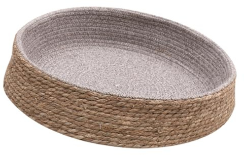 BESPORTBLE Rattan Woven Pet Bed Cat Bed Washable Modern Style Pet Sleeping House Cushion Comfortable