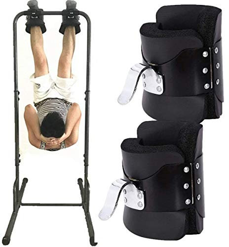 Generisch Gravity Boots Inversions-Trainingsgert zur Linderung von Rckenschmerzen massiver Stahlrahmen, Handstand-Stiefel, Bauch-Crunch-Sit-Up-Stange, Haken, Fitnessgert