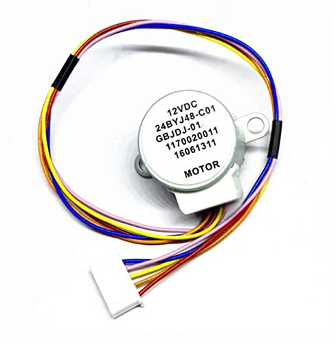 Mini-electronic starter 24BYJ48 Schrittmotor, Schwenkwindmotor, Klimaanlage hängender Schwingflügel-Kehrwindmotor, 12-V-Luftführungs-Schrittmotorwerkzeuge(24byj48-c001 Stepper Motor)