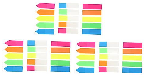 Operitacx 1800stücke Bunte Haftnotizen Selbstklebende Index-sticker Für Schule Büro Und Zuhause Praktische Lesezeichen Und Notizen Verschiedenen Farben Für Organisation Und Notizen