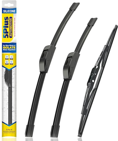 5 PLUS® Silicone Windshield Wipers Replacement for 2012-2016 HONDA CR-V CRV Wiper Blades(Set of 3),Automotive Replacement Windshield Wiper Blades For My Car-26/16/13