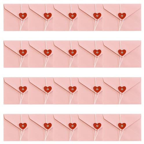 RGYBAO 20 Stück Papierumschläge Retro Umschläge Karten Umschläge Umschläge Umschläge für Valentinstag, Hochzeit, Babyparty, Einladungen