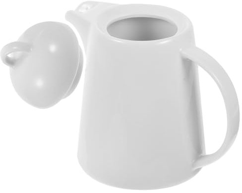 Holibanna Jarra De Agua De Cerámica De Tetera De Té Con Tapa Para Té y Leche Diseño Elegante y Alta Capacidad Para Uso Doméstico