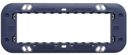 SUPPORTO A 6 MODULI, PER CASSETTA SCATOLA 506, PER PLACCA A 6 POSTI, COMPATIBILE CON BTICINO AXOLUTE, SERIE MOON, SERIE CIVILE, MASCHERINA