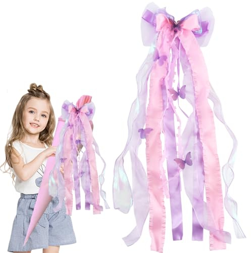 TYSM-CC Kit DIY Créatif pour Nœuds Papillons Violets Clair - Décoration Élégante de Cornets Surprise pour la Rentrée Scolaire, Parfait pour Filles et Garçons