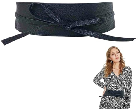 Taillengürtel Damen Breit,Breiter Wickelgürtel Obi Gürtel,Damen Gürtel für Kleid,Eleganter Hüftgürtel mit Schnürung,Bindegürtel,Damengürtel für Kleider,Blusen,Röcke,Formale Anlässe,Alltägliche Nutzung