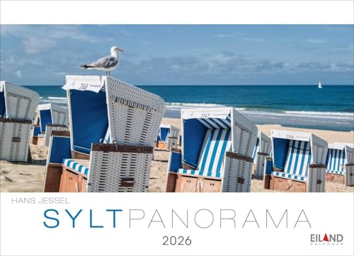 Sylt Panorama Postkartenkalender 2026 - Hans Jessel: Endlose Sandstrände und Dünen in einem Foto-Kalender zum Aufhängen. Jeden Monat eine Postkarte ... oder Verschicken. (Postkartenkalender Eiland)
