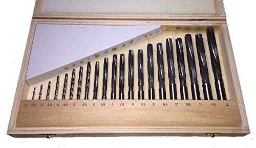HIGH Speed Steel 21PC Hand Reamer Set HSS Metric 2MM - 12MM RDGTOOLS