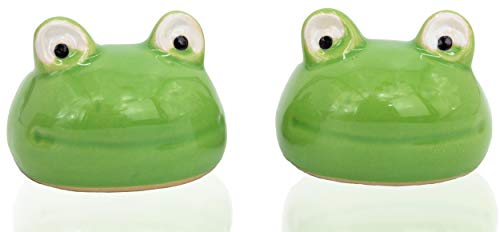 B2S BACK2SEASON 2 x Schwimmfrosch grün Deko Teichkugel Gartenkugel 2er Set