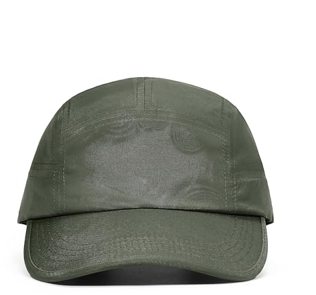 Clakllie Kappe Snapback Cap 5 Panel Baseball Cap Schnelltrocknend Cap Sport Caps Outdoor Sonnen-Kappe für Wandern Bergsteigen Joggen Radfahren,WBBC3-Green