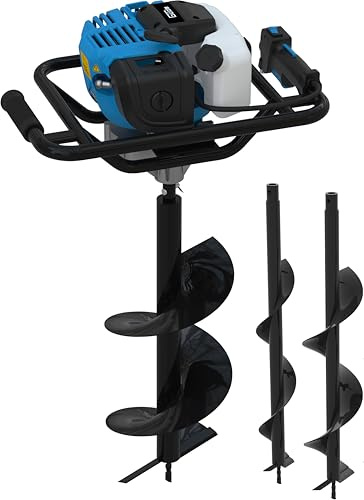 Güde Bensinmotor jordborr, hålborr, stapelborr, staketborr, borr, GE 1450.1, 80 cm, inklusive tillbehör