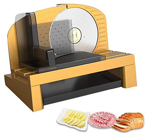 Coupe-Viande, 200w Ménage Électrique Agneau Boeuf Trancheuse À Viande, Toast Pain Fruits Légumes Trancheuse Robot De Cuisine Manuel, Réglage De L'épaisseur 0-22mm