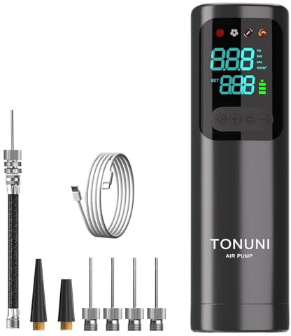 Electric Ball Pump,Portable Air Pump Ball Pump Inflator Needles With Digital Gauge For Exercise Ball Basketball Football Soccer Ball Beach Ball Yoga Ball Sports Balls Inflatables Pump Electric Pumps